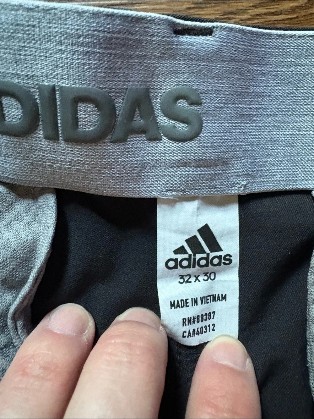 adidas Men's Black Chinos